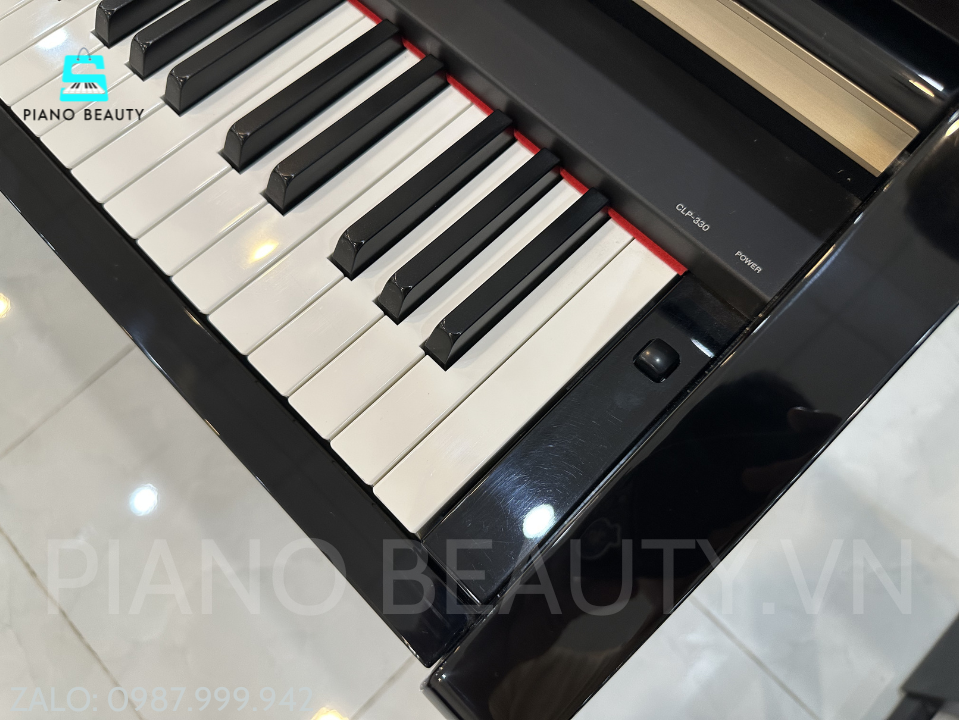 Đàn Piano Điện Yamaha CLP-330PE Nhập Khẩu Nhật Bản – Clavinova Đen Bóng Sang Trọng, Phím GH3 Cao Cấp Yamaha — ảnh 10