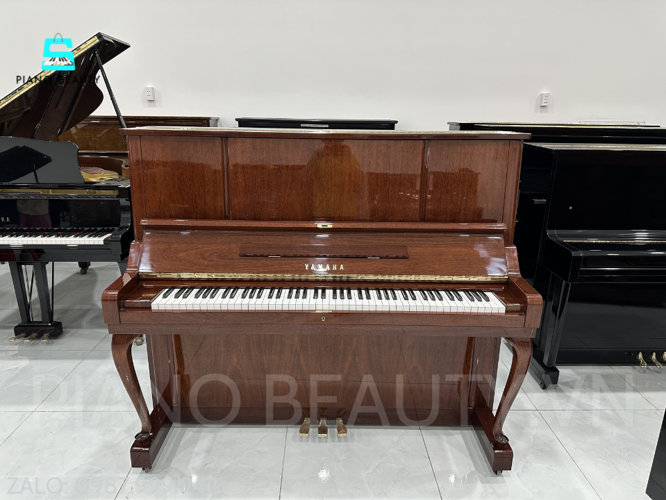 Đàn Piano Cơ Yamaha W106 Nhập Khẩu Nhật Bản | Thiết Kế Chân Cong Châu Âu, Âm Thanh Mạnh Mẽ Sang Trọng Yamaha